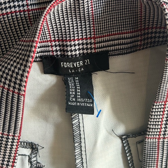 Plaid Patterned Dress Pants - Picture 3 of 3